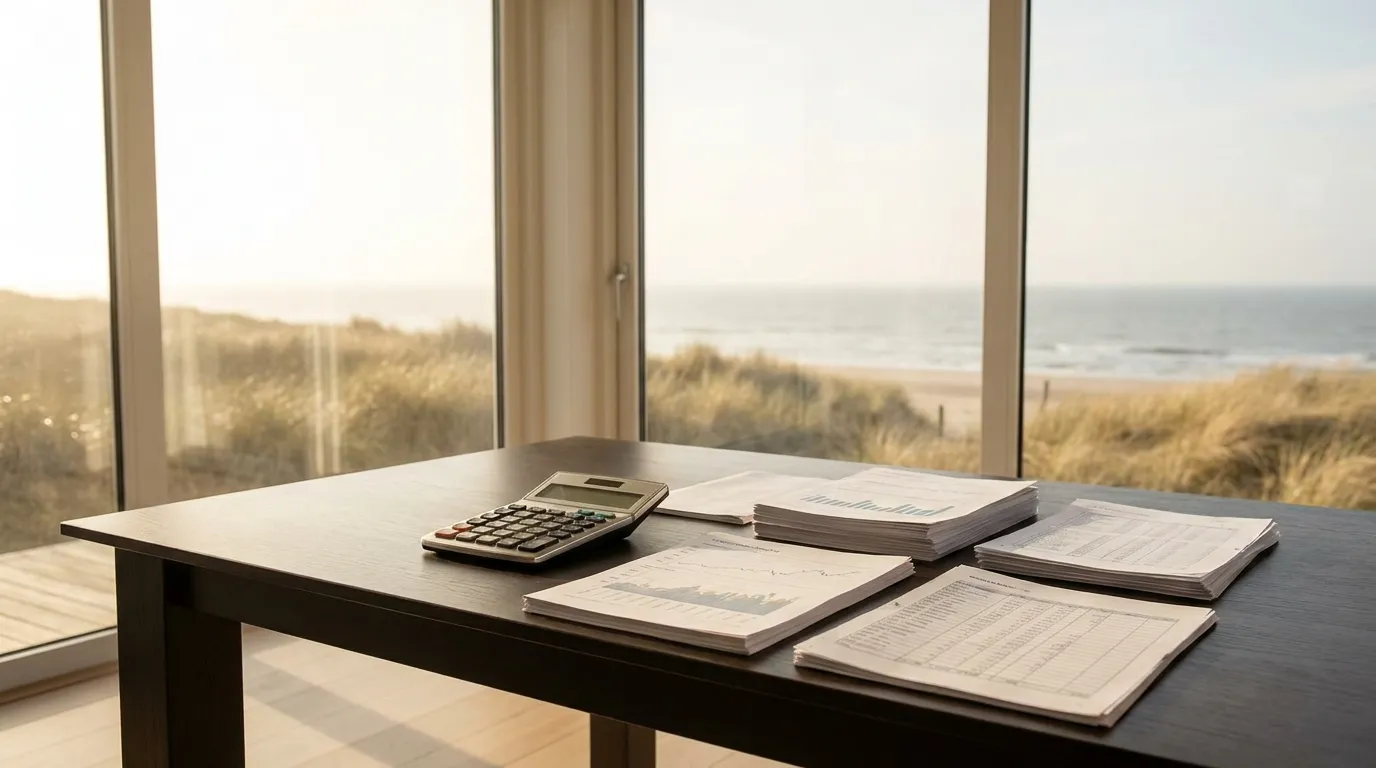 Schreibtisch mit Meerblick auf Sylt — Zinsrechner